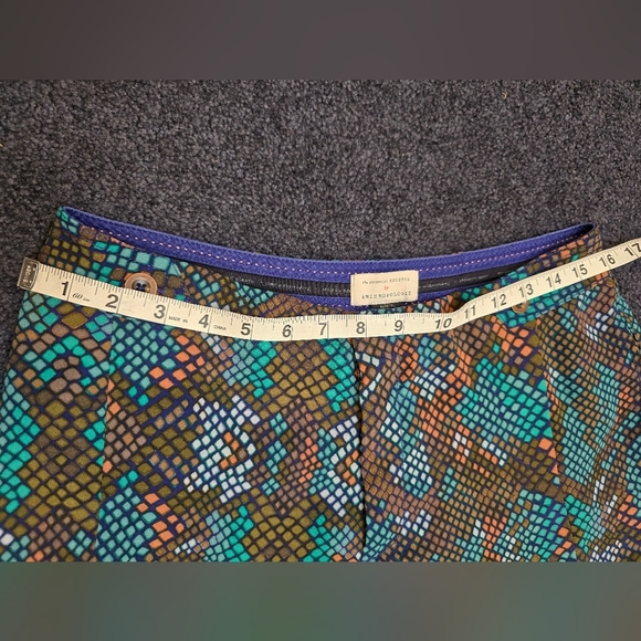 Anthropologie The Essential Culotte Wide Leg Snakeskin Print Pants Size 6 - Picture 4 of 16